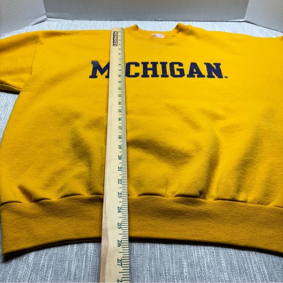 Vintage 90s University of Michigan Wolverines Sweatshirt Sz Men's XL - Picture 5 of 8